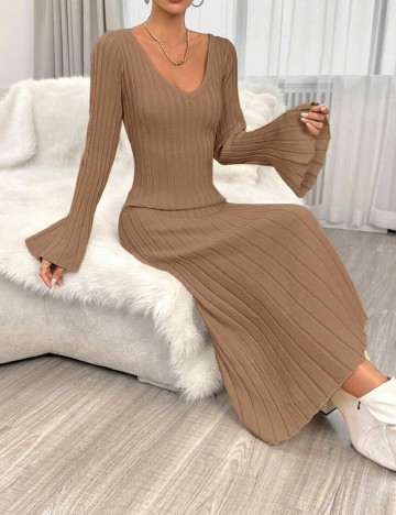 Rochie medie SHEIN, maro