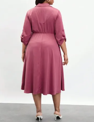 Rochie medie SHEIN CURVE, roz Roz