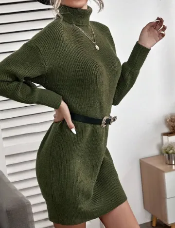 Rochie scurta SHEIN, kaki Verde