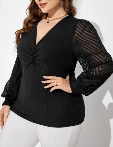 Bluza SHEIN CURVE, negru