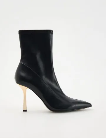 Botine Reserved, negru Negru