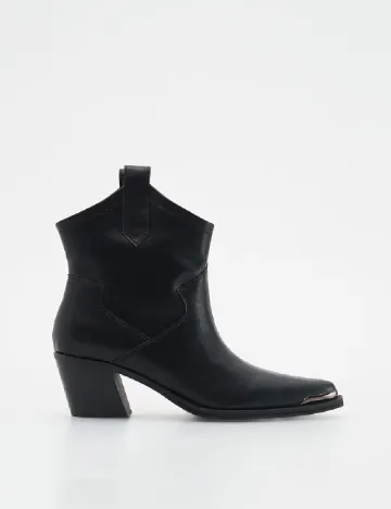 Botine Reserved, negru Negru