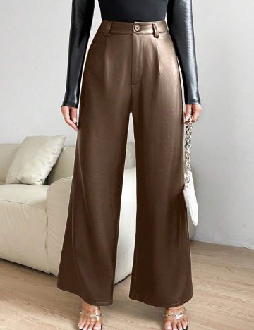 Pantaloni SHEIN, maro