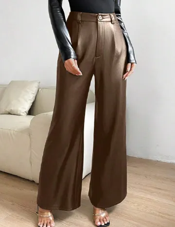 Pantaloni SHEIN, maro Maro