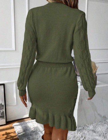 Rochie scurta SHEIN, verde