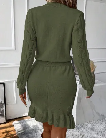 Rochie scurta SHEIN, verde Verde