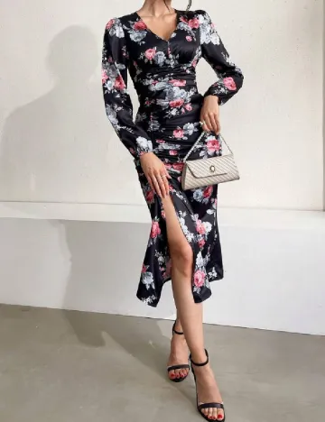 Rochie medie SHEIN, floral print Floral print