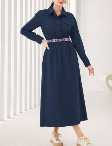 Rochie medie SHEIN, bleumarin