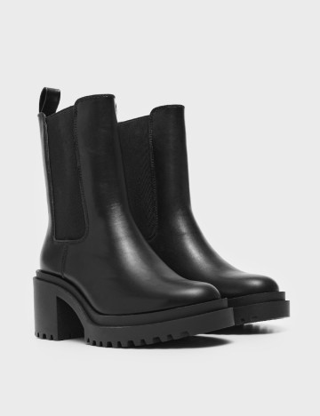 Botine House Brand, negru