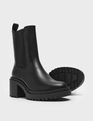 Botine House Brand, negru