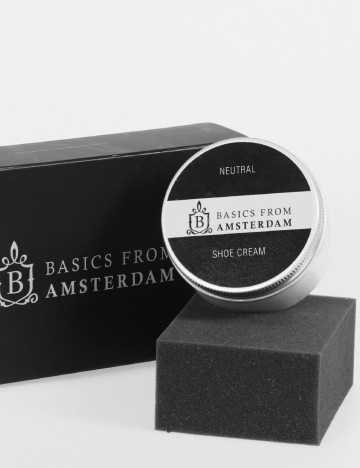 Crema intretinere pantofi din piele Basics from Amsterdam, alb