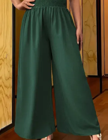 Pantaloni SHEIN CURVE, verde Verde