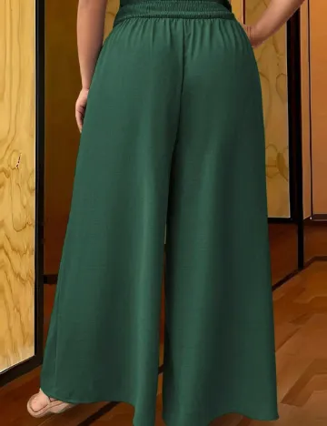 Pantaloni SHEIN CURVE, verde Verde