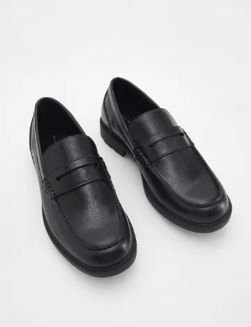 Mocasini Reserved, negru Negru