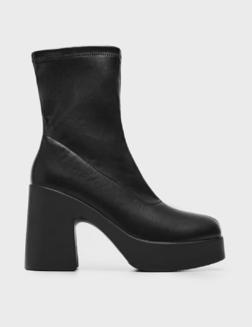 Botine House Brand, negru