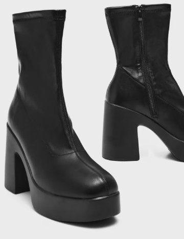 Botine House Brand, negru