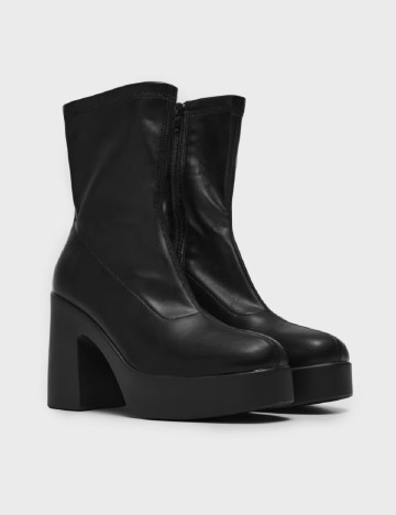 Botine House Brand, negru