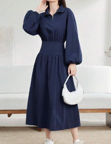 Rochie medie SHEIN, bleumarin