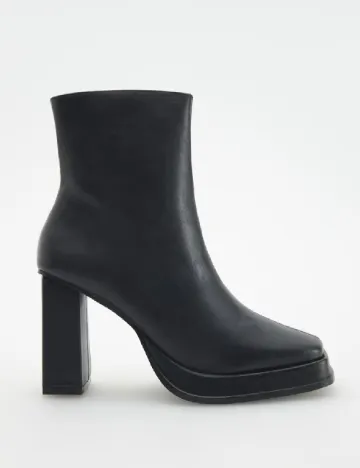 Botine Reserved, negru Negru