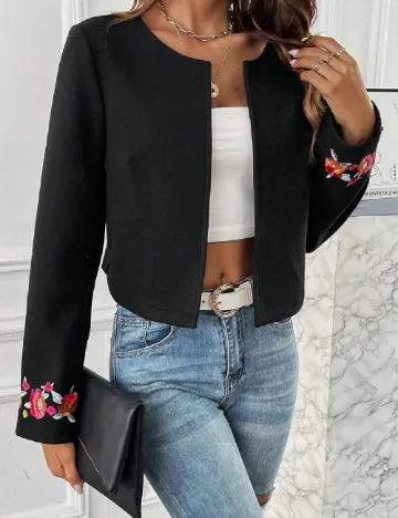 Blazer SHEIN, negru Negru