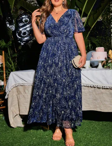 Rochie lunga SHEIN CURVE, albastru