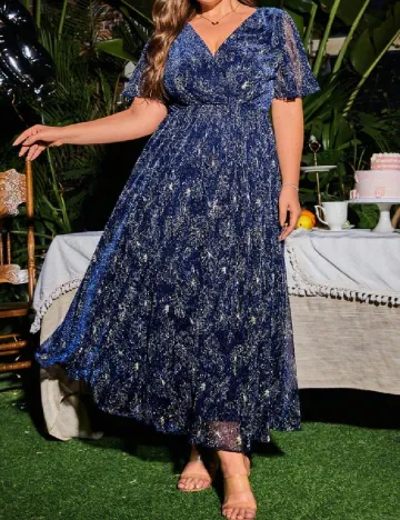 Rochie lunga SHEIN CURVE, albastru