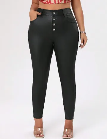 Pantaloni SHEIN CURVE, negru Negru