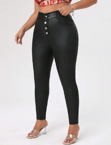 Pantaloni SHEIN CURVE, negru