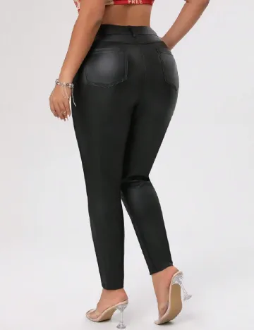 Pantaloni SHEIN CURVE, negru Negru