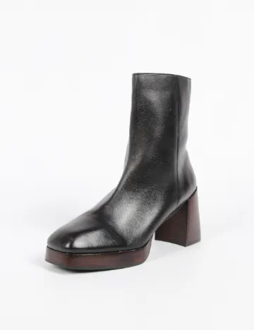 Botine Reserved, negru Negru