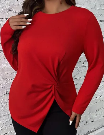 Bluza SHEIN CURVE, rosu Rosu