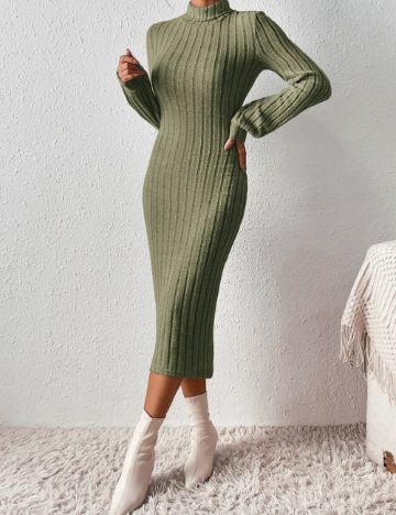 Rochie medie SHEIN, verde