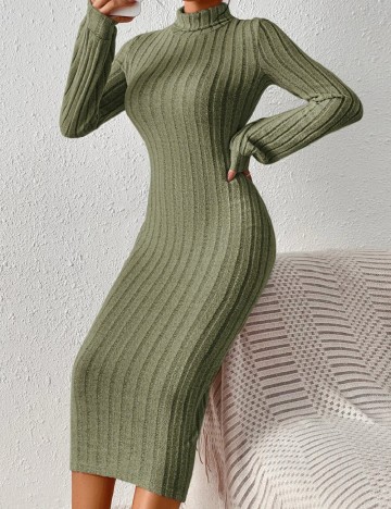 Rochie medie SHEIN, verde