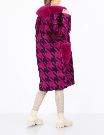 Palton reversibil No-l-ita, magenta