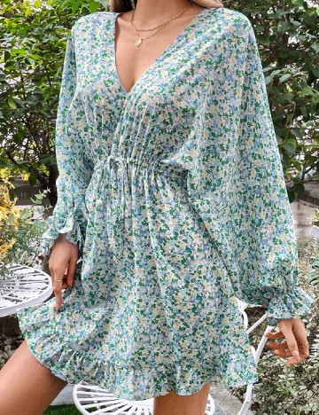 Rochie scurta SHEIN, floral print