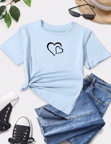 Tricou Shein Kids, albastru