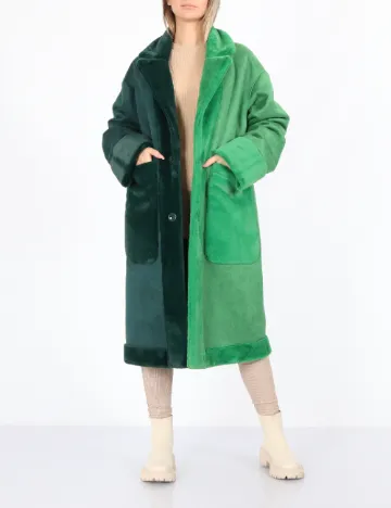 Palton reversibil No-l-ita, verde Verde