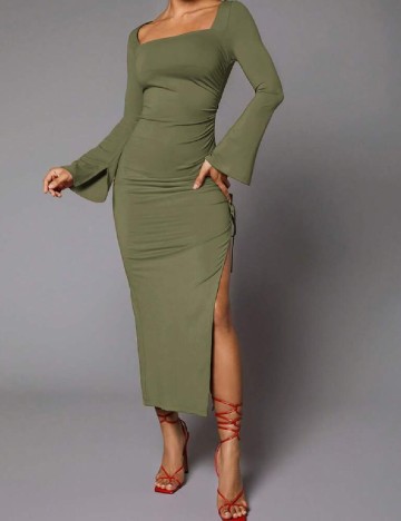 Rochie medie SHEIN, verde