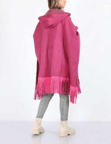 Poncho reversibil No-l-ita, roz