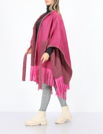 Poncho reversibil No-l-ita, roz