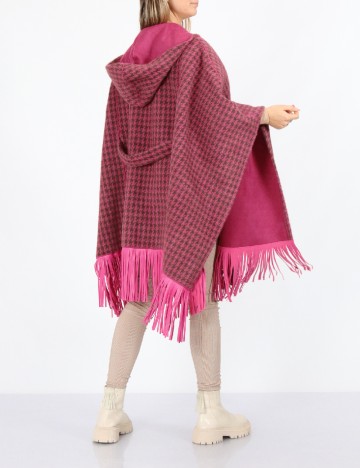 Poncho reversibil No-l-ita, roz