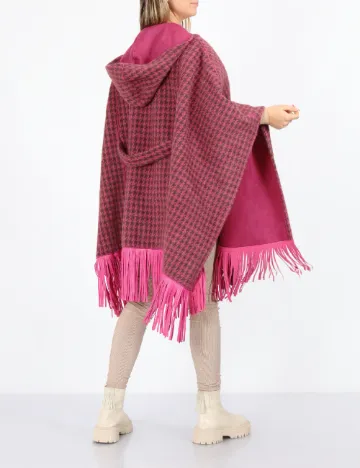 Poncho reversibil No-l-ita, roz Roz