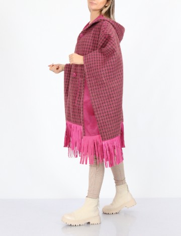 Poncho reversibil No-l-ita, roz