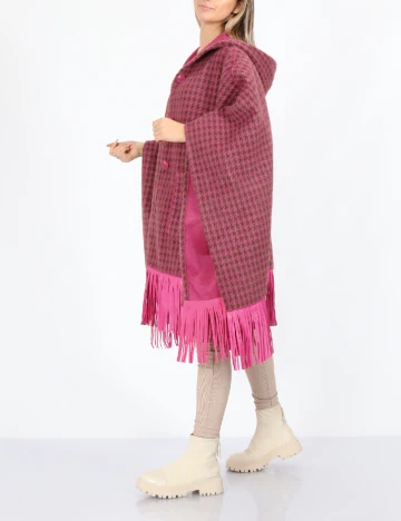 Poncho reversibil No-l-ita, roz Roz