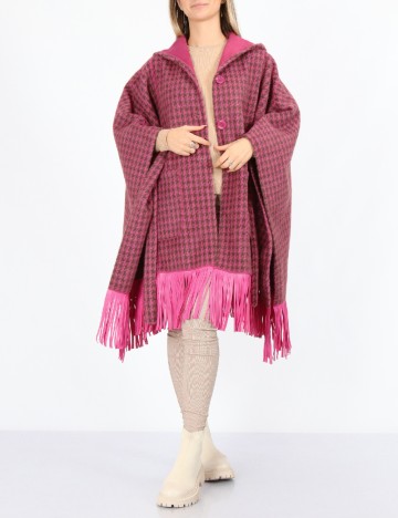 Poncho reversibil No-l-ita, roz