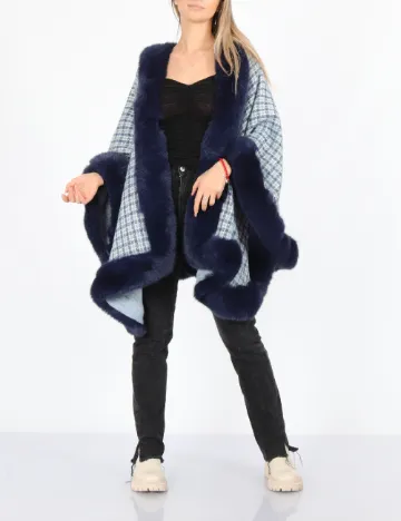 Poncho No-l-ita, bleumarin Albastru