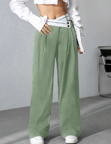 Pantaloni SHEIN, verde