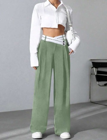 Pantaloni SHEIN, verde