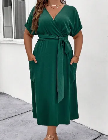 Rochie lunga SHEIN CURVE, verde