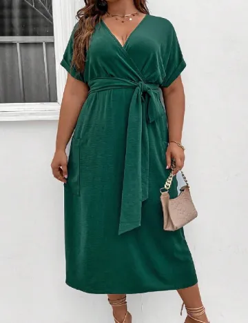 Rochie lunga SHEIN CURVE, verde